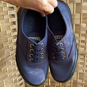 Soeur “Alex” Trainers – Dark Navy Canvas & Black Sole – Size 7.5